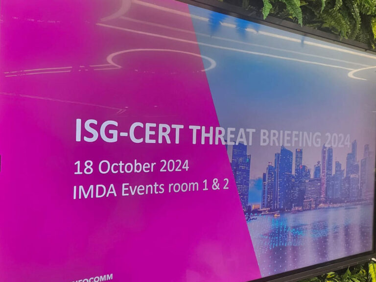 GOIP’s attendance at the ISG-CERT Threat Briefing 2024